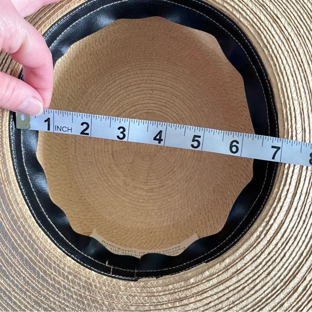 Handcrafted Palm Leaf Guatamalon Indian Sun Hat - Picture 7 of 9